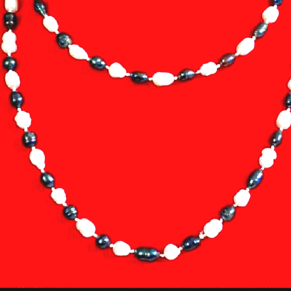 FINAL SALE 44" Tahitian Baroque pearl necklace.